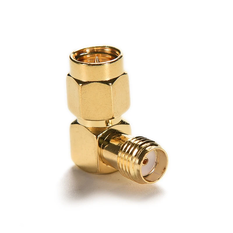 3PCS SMA Male Plug To Female Jack RF Coax Adapter Convertor Right Angle Goldplated 90 Degree Golden | Компьютеры и офис