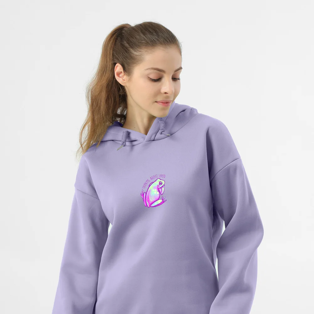 Kpop Style Frog Hoodie Oversized Long Sleeve Sweatshirt Women Warm Korean Streetwear Harajuku Sweetshirts Girls Fashion Clothes