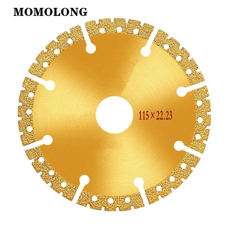 All Purpose Demolition Cutting Disc Vacuum Brazed Diamond Saw Blade For Steel Metal Stone Cast Iron Rebar Aluminum