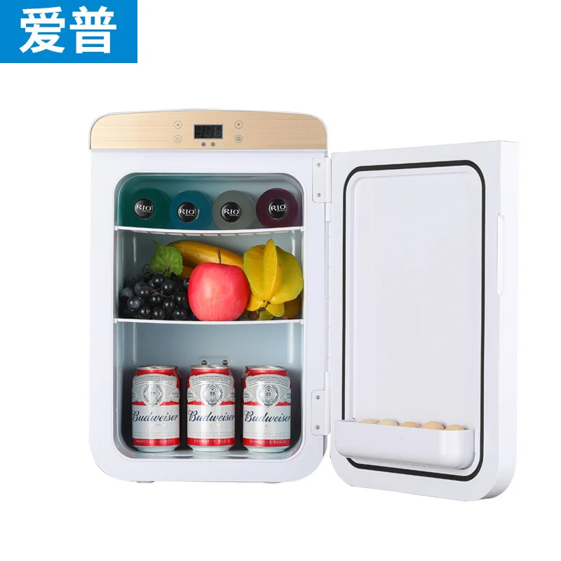 

Car Mounted Ice Box 25L Gold Car Home Dual-Use Mini Fridge Student Dormitory Heating and Cooling Box Portable Car Mounted