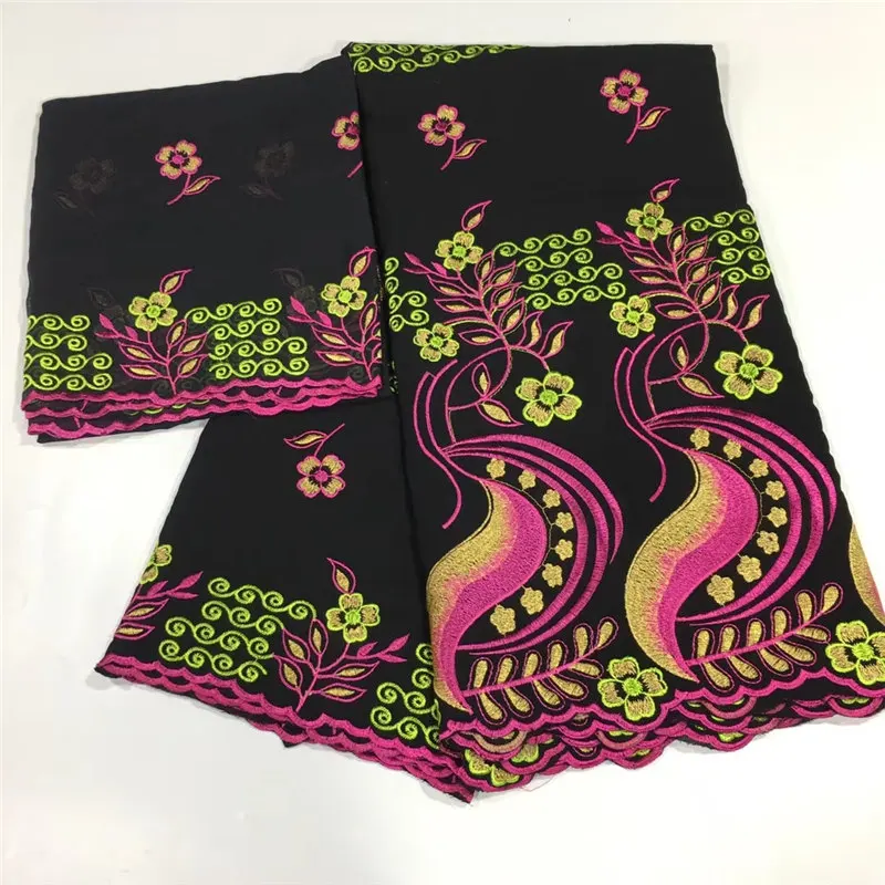 Высокое качество последние Королевский синий цвет хлопок вышивка для шитья