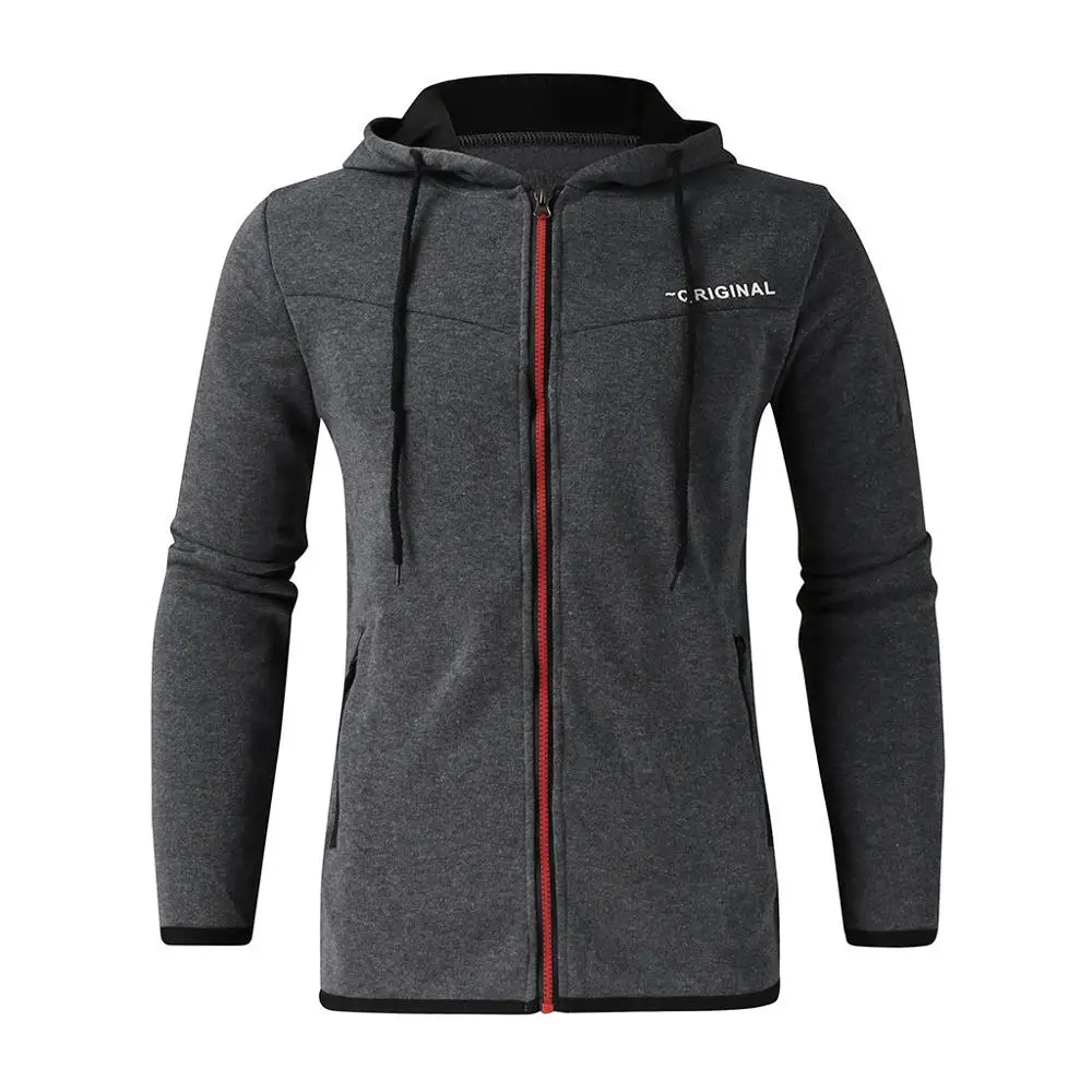 Мужская спортивная куртка на осень и зиму Повседневный пуловер молнии с принтом
