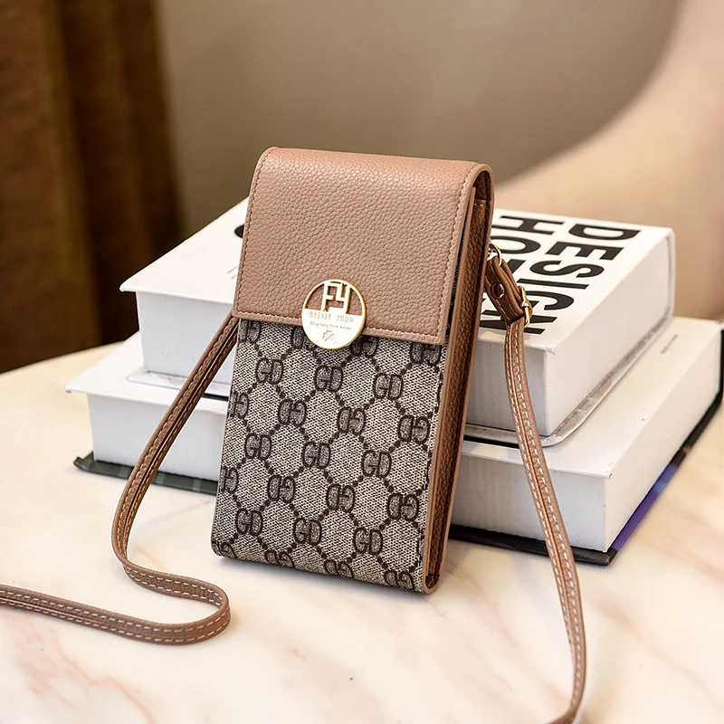 

Women's Single Shoulder Mobile Phone Bag Envelope Messenger Bag Versatile Mini New Interior Slot Compartment Cell Phone Pocket