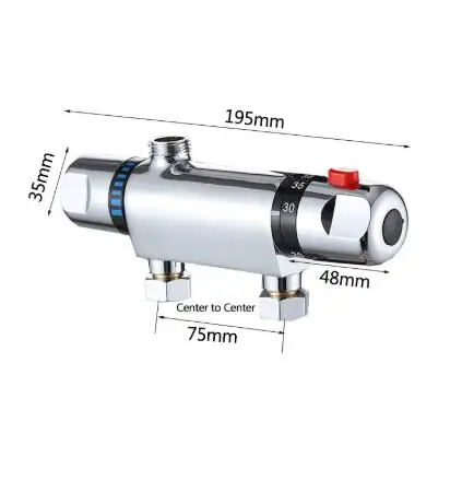 Термостатический смеситель для душа душевой клапан настенные комплекты ручной