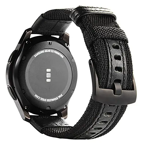Classic Watch Strap Soft Replacement Wristband Bracelet Strip Stainless for Samsung Gear S3 Sports Smart Watch for gear s3 - Цвет ремешка: Черный