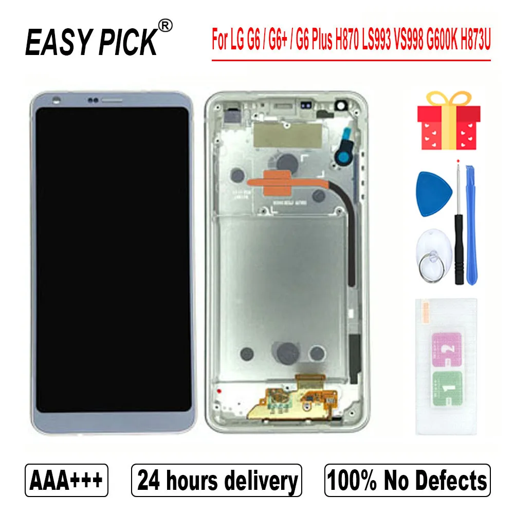 ЖК дисплей для LG G6 H870 H870DS H872 LS993 VS998 US997 G600L G600S/K H873U кодирующий преобразователь