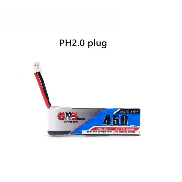 Gaoneng GNB 1S 3.7V 450mAh 80C PH2.0 Gaoneng GNB 1S 3.7V 450mAh 80C PH2.0