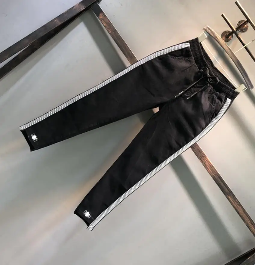 Женские свободные джинсы повседневные брюки шаровары с эластичным поясом модель