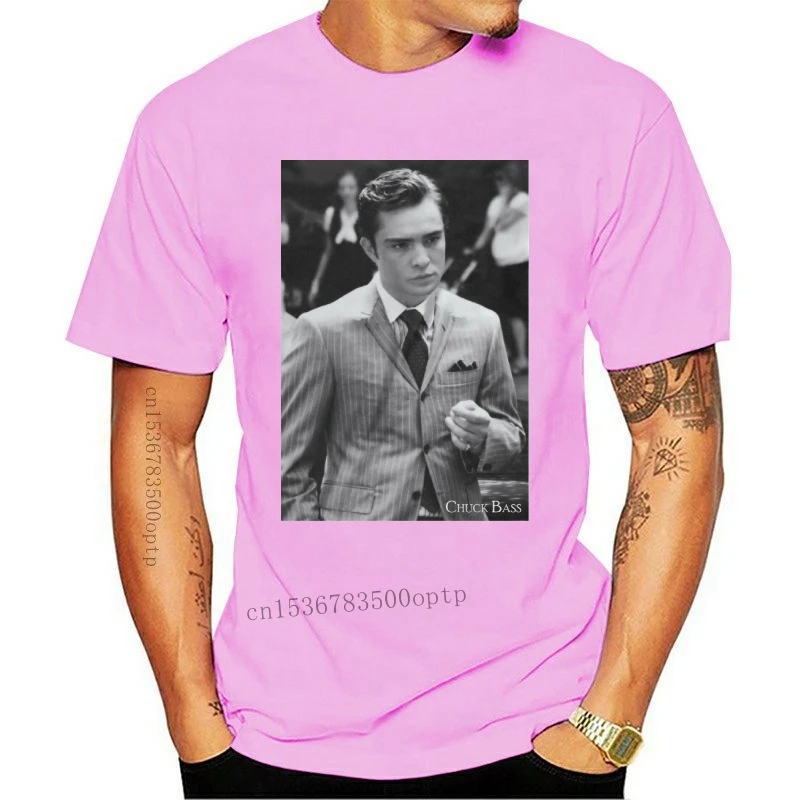 

Chuck Bass Gossip Girl Ed Westwick Unisex Cotton White T-Shirt WSN50