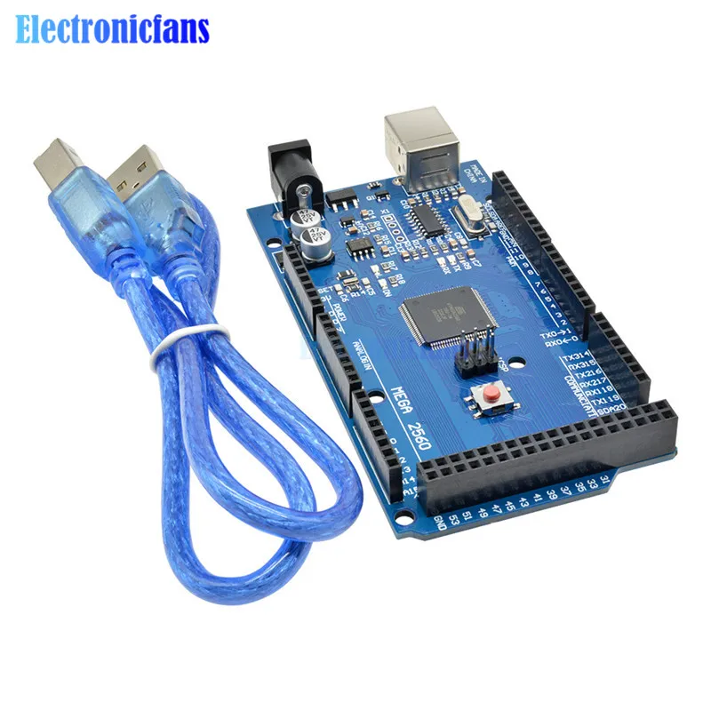 Плата драйвера Mega 2560 R3 REV3 5 В 16 МГц КБ с кабелем|port usb|mega2560 r3usb board |
