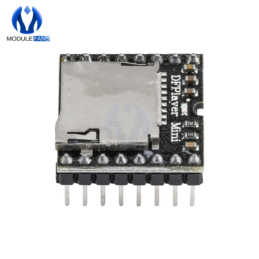 10 шт. мини модуль MP3 плеера tf карта u диск mp3 плеер аудио голосовой плата для Arduino DF