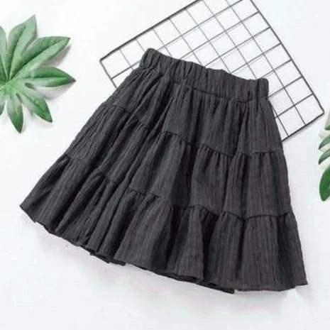 2020 Летние Женские однотонные юбки в консервативном стиле женские шифоновые