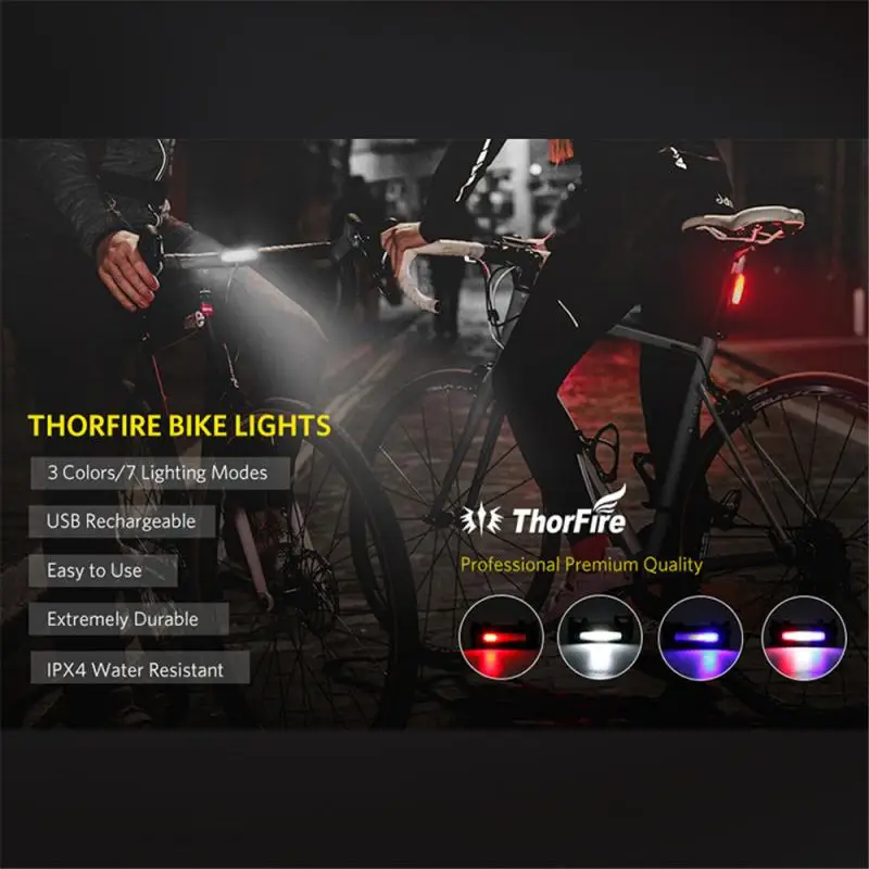 

bicycle tail light riding LED highlight bicycle light Usb rechargeable Outdoor bicycle Night warning tail light