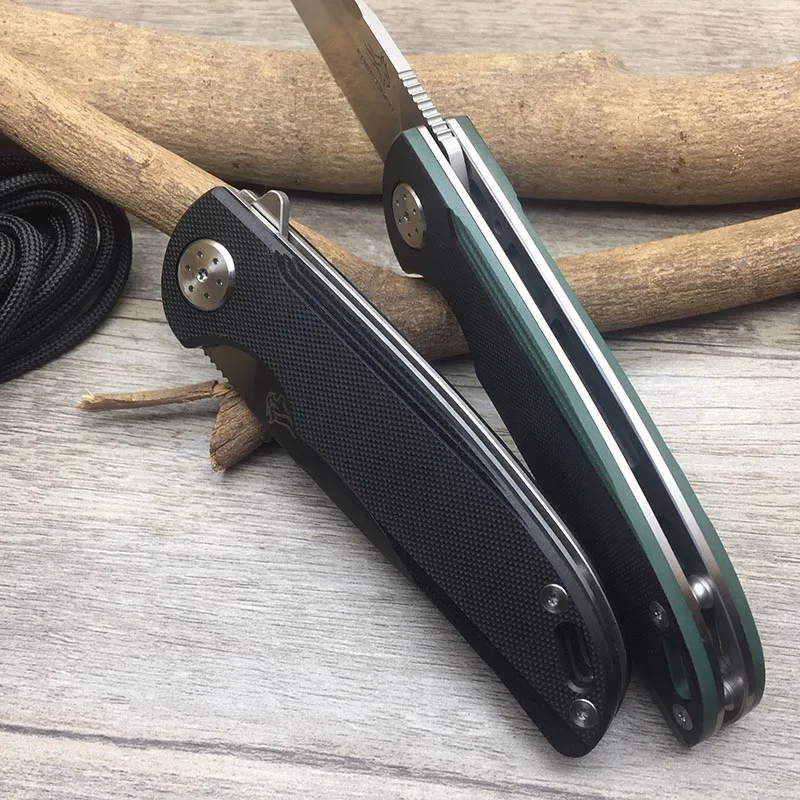 FREETIGER Folding Pocket Knife - D2 Blade G10 Handle Survival Hunting Camping Portable Tactical EDC Tool Kitchen Knives FT901 |