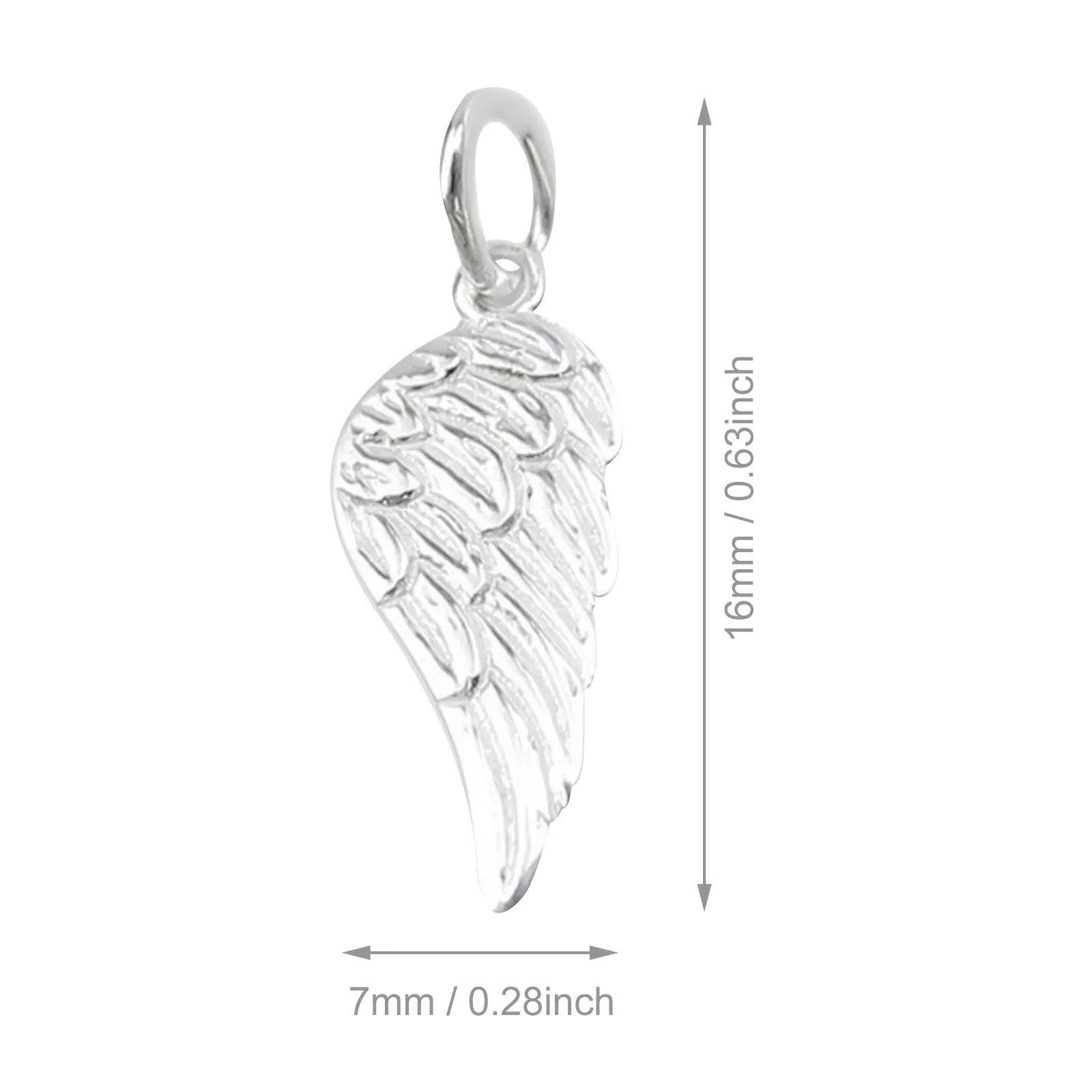 Женское ожерелье с подвеской Ангел Серебряное колье полукрыльями модное