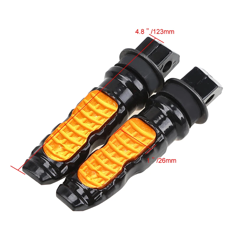 POSSBAY 8MM Universal Motorcycle Foot Pegs Footrest Bicicleta For Honda MSX 125 PCX Magna 750 VTX 1300 Rests | Автомобили и