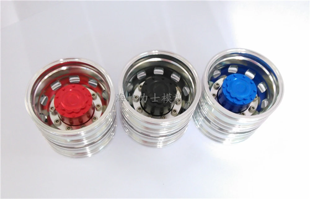 Радиоуправляемый грузовик алюминиевые двойные шины задние колеса/обода для 1/14