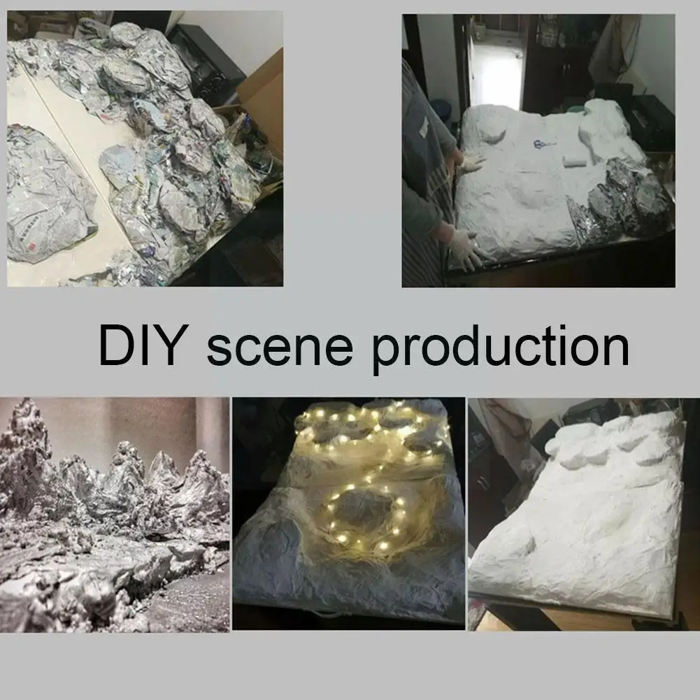 

DIY Handmade Scene Mountain Terrain Gypsum Plastic Material Building Sand Scene Table DIY Platform Handmade Model Cloth I2X6