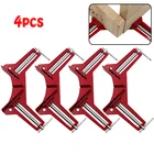 4 шт.стиль, угловой зажим 90 градусов, прямоугольный зажим для деревообработки, зажим для рамы, стеклянные Угловые зажимы сделай сам, ручной инструмент