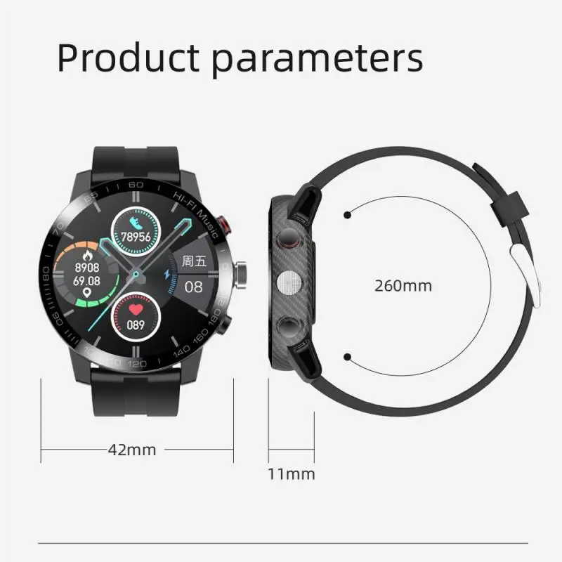 

Music Call Smart Watch Men HD Full Touch Fitness Tracker Waterproof Women Healthy Rate Monitoring Bluetooth Smartwatch Pedometer