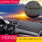 Кожаный Автомобильный Брелок с внутренняя панель Крышка приборной коврик ковер приборная панель Обложка для Honda CR-V RW1  RW6 CR V CRV 2017-2019