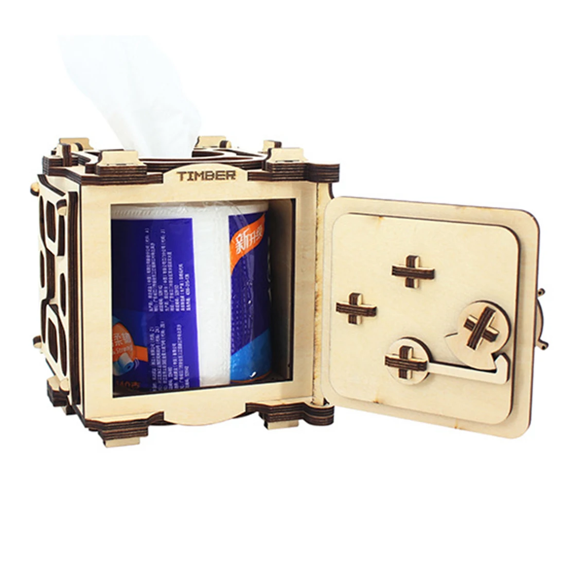 Деревянная креативная коробка для пазлов сделай сам сборная модель игрушка