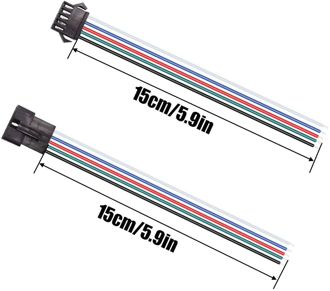 5pin 10 шт. светодиодный разъем мужской/женский JST SM 5Pin провода кабель для