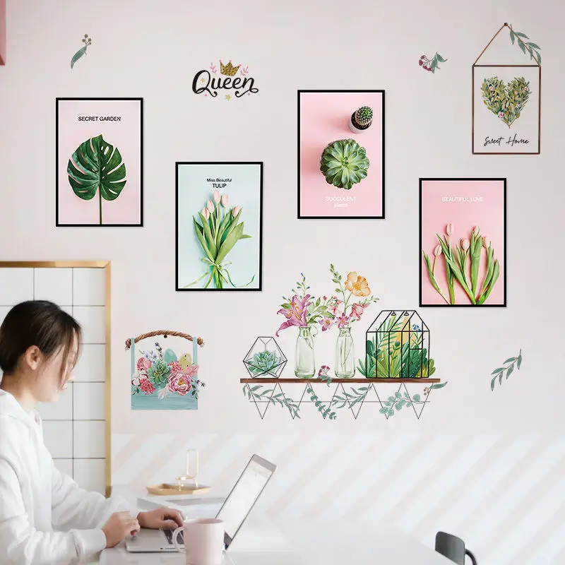 

Imitation photo frame wall stickers livingroom TV wall background bedroom sticker room decoration pegatinas de pared adesivi