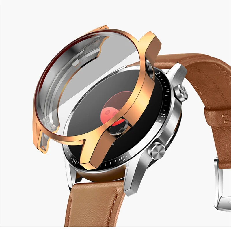 Чехол из ТПУ для Huawei watch GT 2 46 мм ремешок часов GT/GT2 с мягким покрытием защита экрана