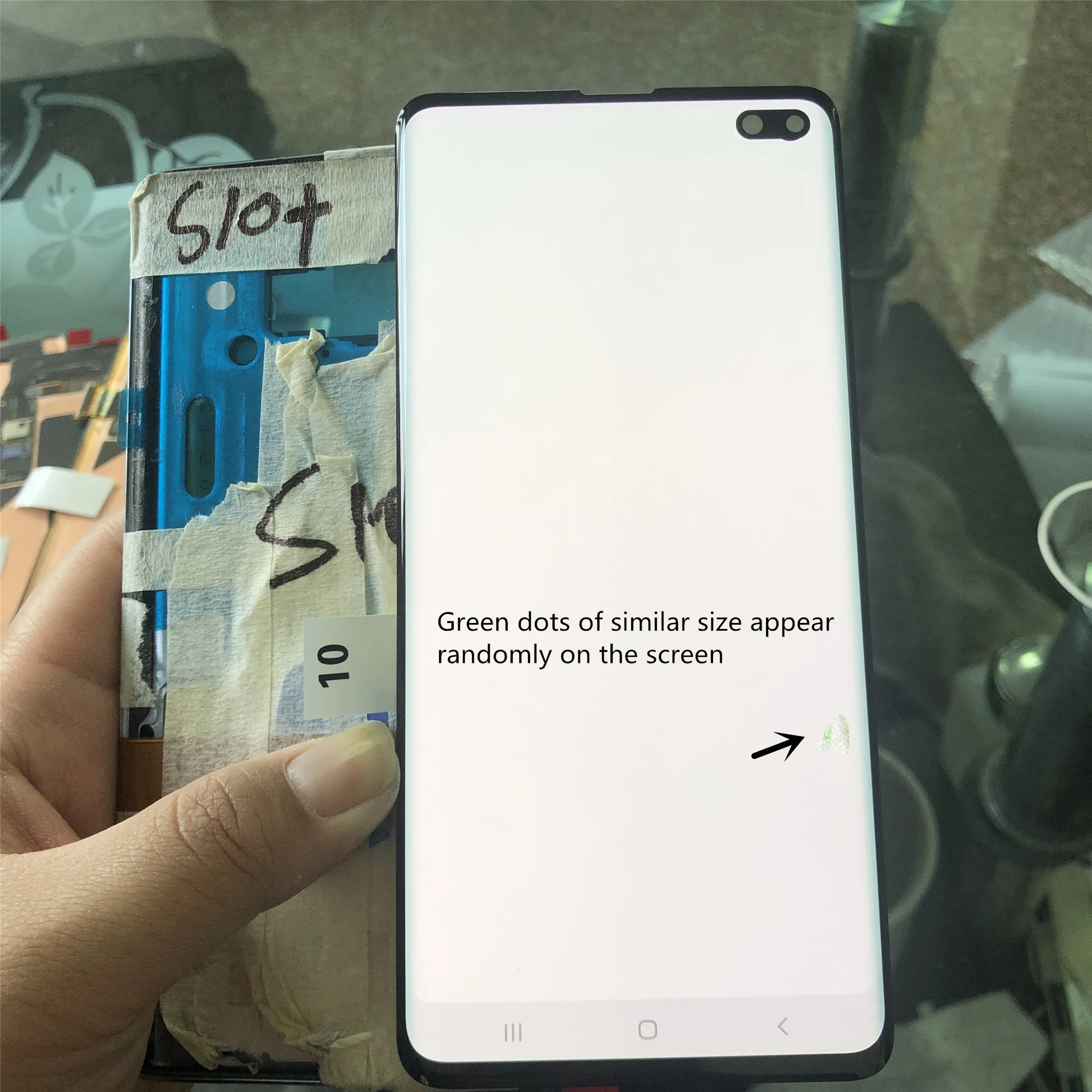 

SUPER AMOLED LCD For SAMSUNG Galaxy S10PLUS Display S10+ Plus G9750 G975F Touch Screen Digitizer Assembly+dead pixel