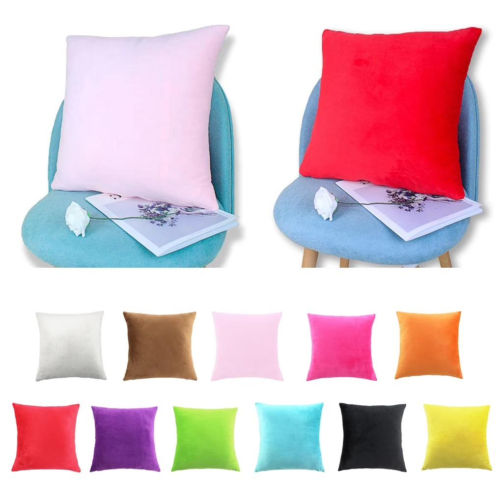 Мягкий Бархатный Чехол для подушки бархатный чехол наволочка 50x50 см размеры 60x60