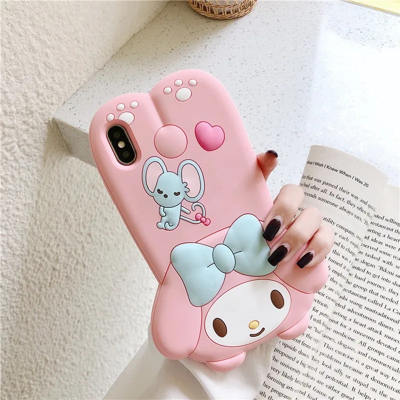 Для iphone 11 Pro Max Sanrio Мультфильм Мелодия друг Мягкий силиконовый чехол для телефона для iphone 6 6s 7plus 8plus X XR XS MAX чехол
