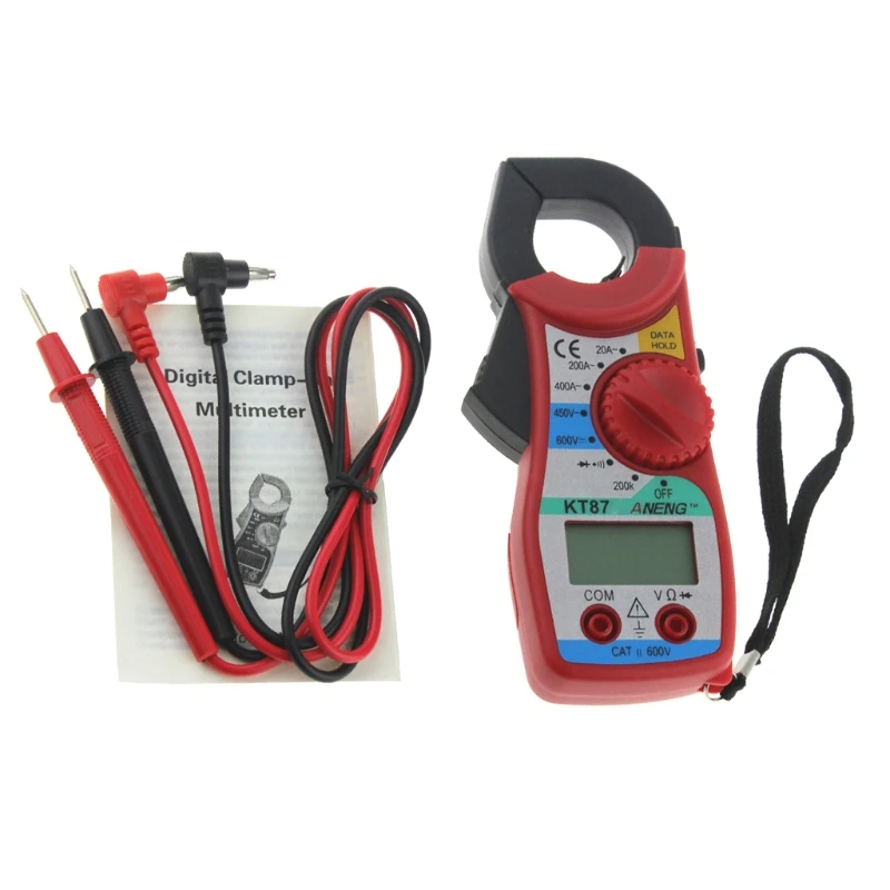 ANENG KT87 Цифровой мультиметр клещи токовые клещи AC/DC тестер