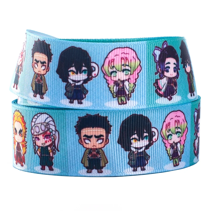 

New 50 Yards hot Japanese Cartoon pattern Printed Grosgrain,satin Ribbon