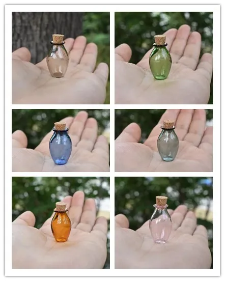 1pcs Wine Jar Shape Color Christmas Wish Bottles Small Empty Cork Glass Vials For Holiday Wedding home Decoration Gifts | Дом и сад