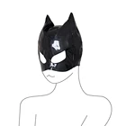 Маска унисекс из искусственной кожи, для БДСМ-игр, эротические игрушки для женщин