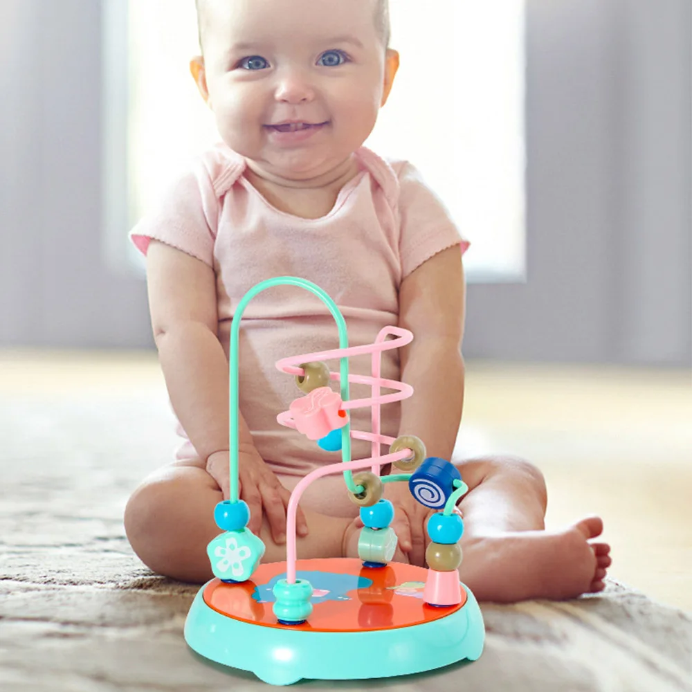 Красочные Бусины мини-пазл с бусинами детские игрушки вращающаяся детская