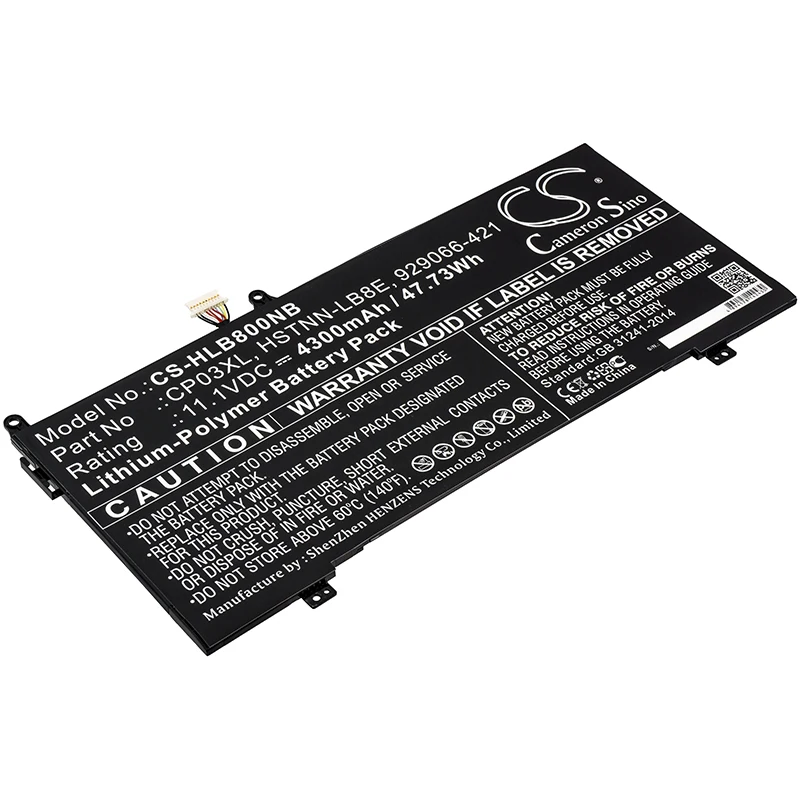 Аккумулятор Cameron sino 4300 мА/ч для спектр 13-ae006no X360 929066-421 929072-855 CP03060XL CP03XL HSTN-LB8E