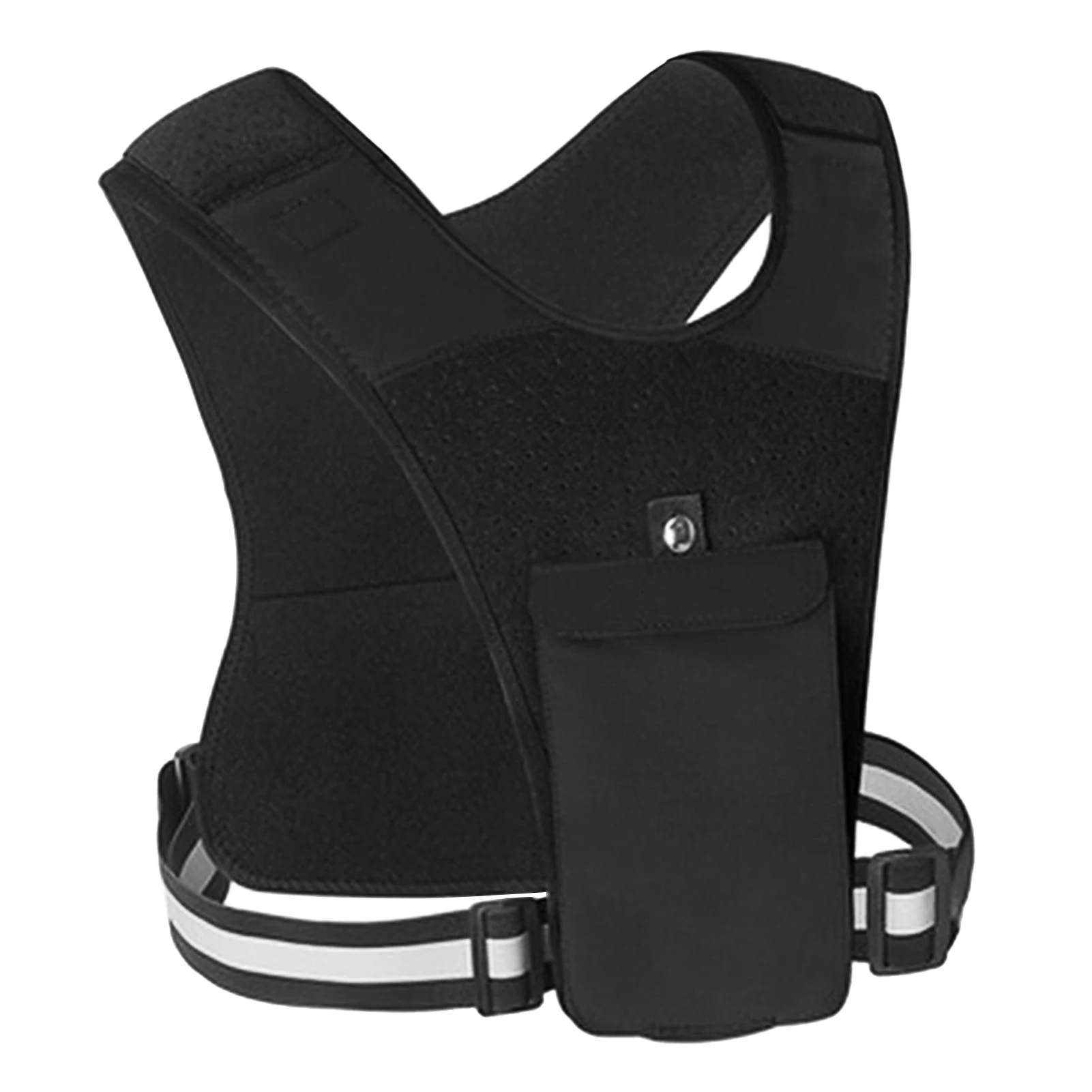 

Outdoor Sports Chest Bag with Phone Holder Hands Free Running Backpack Vest Adjustable Shoulder Pack Ultralight Riding Bags
