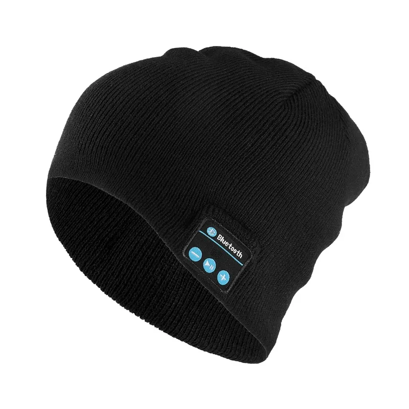 Hot Selling Bluetooth Music Headset Beanie Built-in Stereo Speaker Knitted Hat for Men Women Running Cap Outdoor Sports-B5