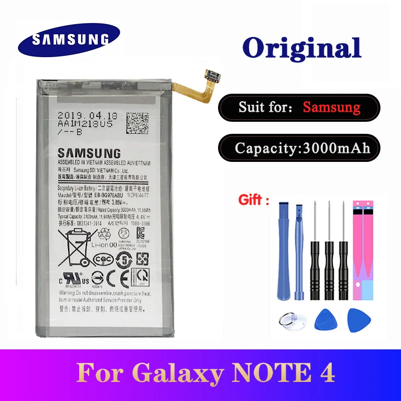5 шт./лот оригинальный SAMSUNG S10e EB BG970ABU аккумулятор для Samsung Galaxy S10 E G9700 SM G970F/DS G970F