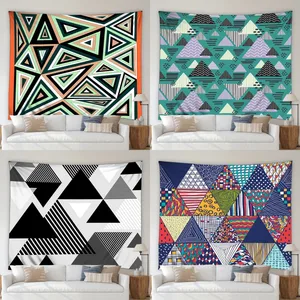 Geometric Pattern Tapestry Abstract Creative Living Room Wall Hanging Tapestries Bedroom Background Blanket Home Decor Yoga Mat