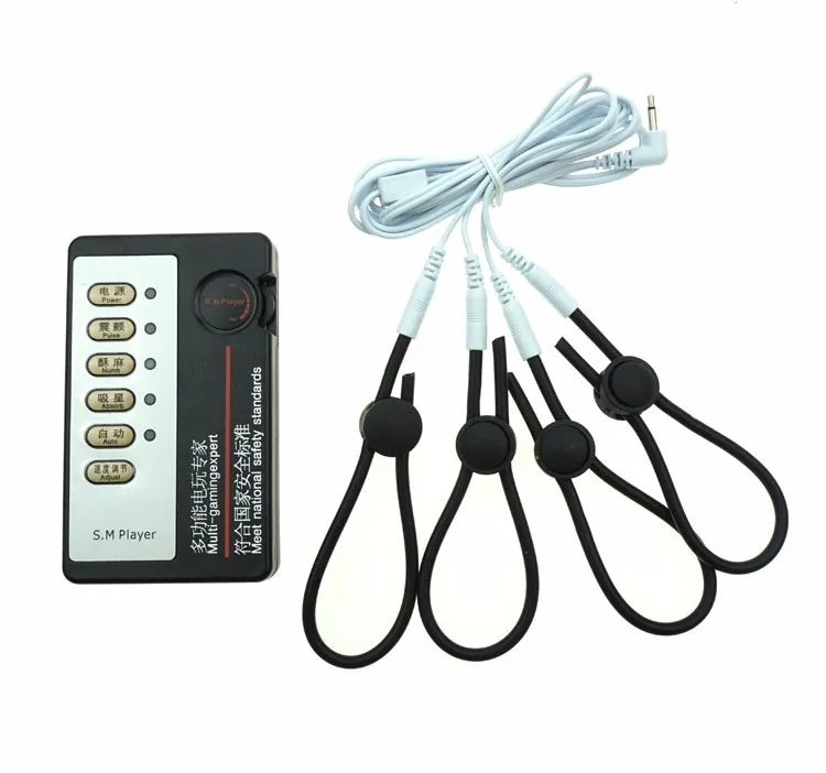 Комплект с электрошоком Массажер для пениса временной задержкой