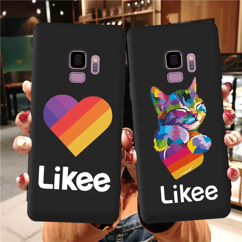Чехол для Samsung S10 мягкий силиконовый чехол с забавными Likee Love Heart Cute Cat S9 S20 Ultra S10E S8