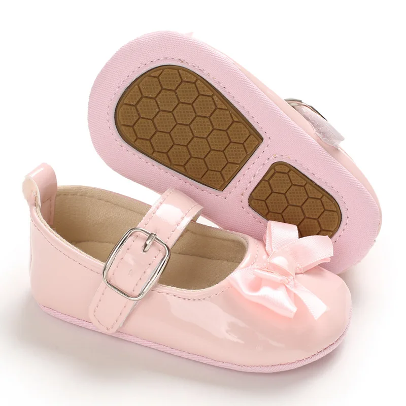 Lovely Fashion Children Girls Princess Shoes Kids Girl Boknowt Solid Casual Single Soft Slip-on Size 0-18M |