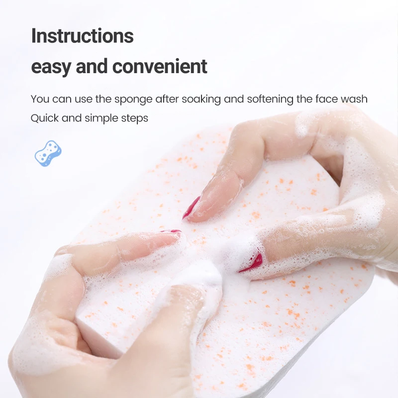 3/6 шт. круглые губки из целлюлозы для снятия макияжа