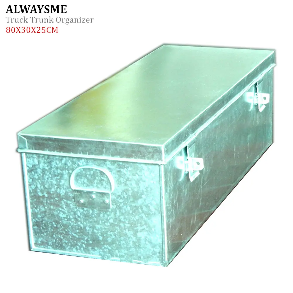 ALWAYSME 80X30X25 см Железный материал грузовик багажник автомобиля Органайзер, грузовик чемодан с инструментами коробка