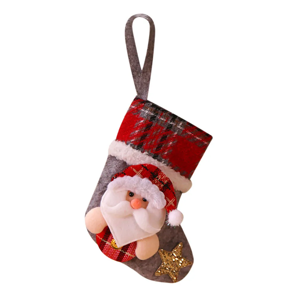 Милые маленькие рождественские подарочные носки праздничные повседневные