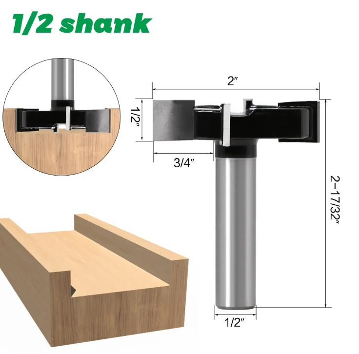 Т-образная фреза с четырьмя краями резец для чёрной древесины гравировального