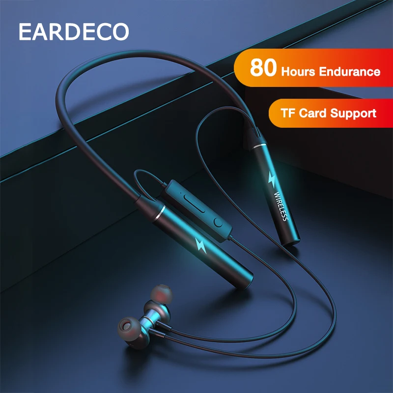 EARDECO 80 часов выносливость Bluetooth наушники Bass Беспроводной с микрофоном стерео